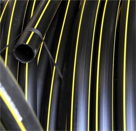 لوله های پلی اتیلنی گاز با خطوط زرد رنگ